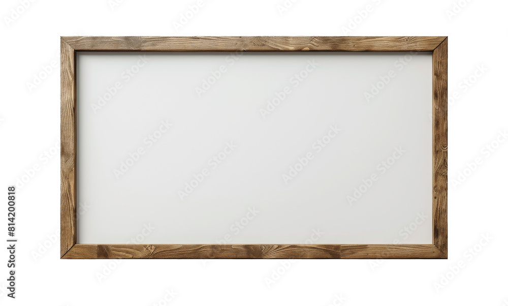 Wooden Frame on White Background Wooden Frame on White Background
