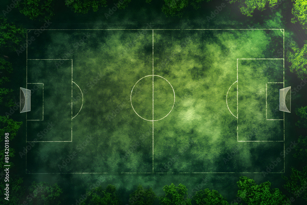 top view football field, green grass, high detailed top view football field, green grass, high detailed