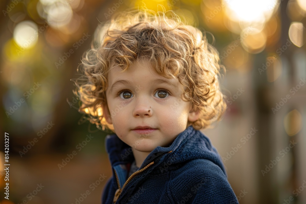 Portrait of a Curly Haired Young Boy with Blue Eyes and Freckles
Portrait of a Curly Haired Young Boy with Blue Eyes and Freckles