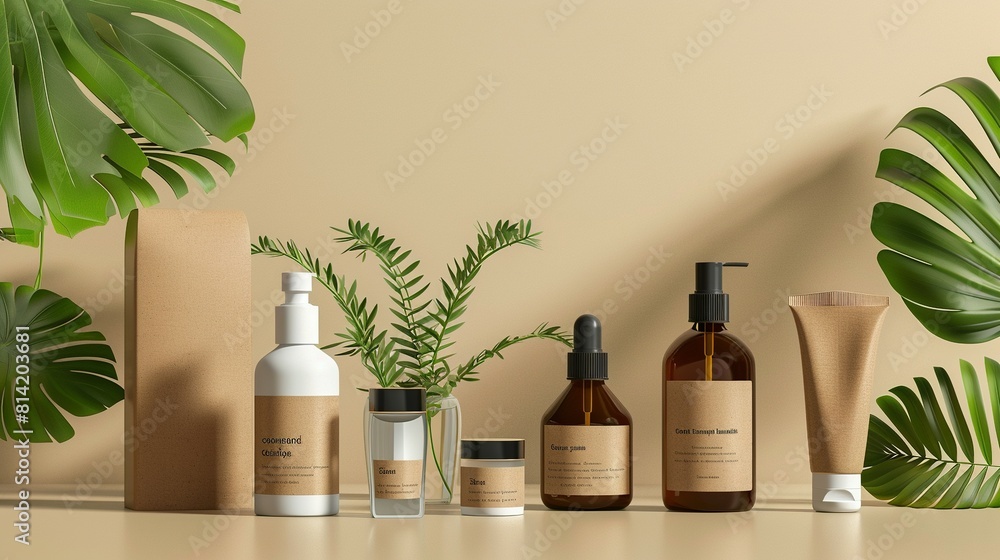 Organic Opulence: High-Quality Mockups for Eco-Friendly Cosmetic Packaging Organic Opulence: High-Quality Mockups for Eco-Friendly Cosmetic Packaging