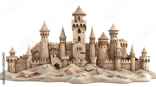 Sand castle cut out.  © Ziyan Yang