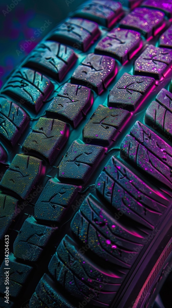 Obraz premium Background full of Texture Tire. Product photography. Texture Tire background.