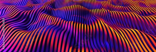 Purple and red striped waves with a vibrant and dynamic appearance, creating a sense of movement.