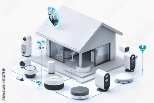 Advanced networking through secure IP cameras in private home networks ensures quick connectivity for safeguarding seniors and animal protection. © Leo