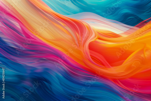 Abstract background with rainbow gradient.