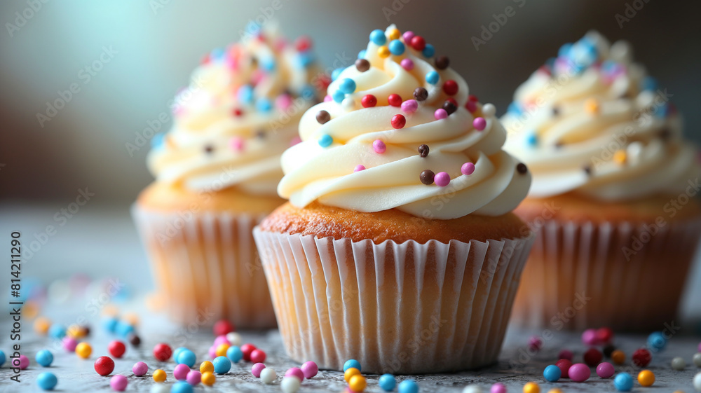 Awesome Cupcakes, Vanilla Frosted Cupcakes