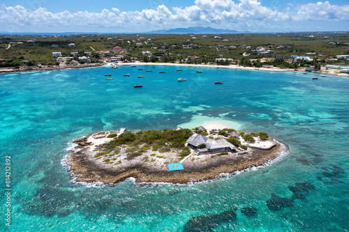 Εκτύπωση καμβά Scilly Cay Aerial 3