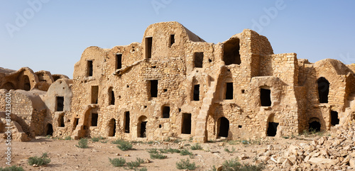 ksar Mgabla - traditional fortified granary created by the Berbers in the 15th century photo