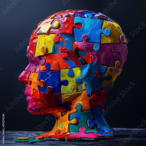 Una imagen muy colorida que representa a una mente neurodivergente