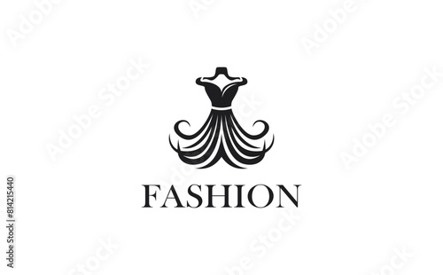 Fashion logo design template suitable for clothing brands, boutiques, fashion blogs, apparel websites, designer portfolios, retail shops, and fashion-related businesses