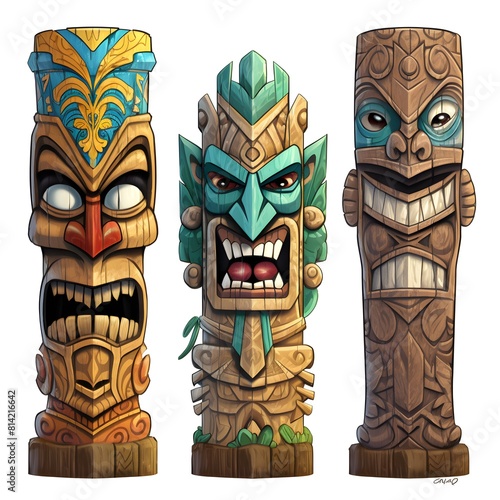 Tiki Totem Pole