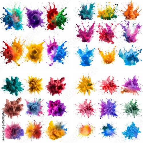 splatter spot stain dye splashing explosion ink movement rainbow spray colourful smoke textured