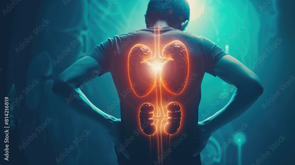 Fototapeta premium Kidneys pain