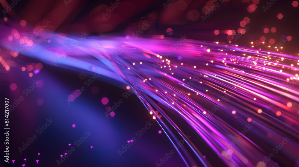 abstract optical fiber with neon lights on technology background abstract optical fiber with neon lights on technology background