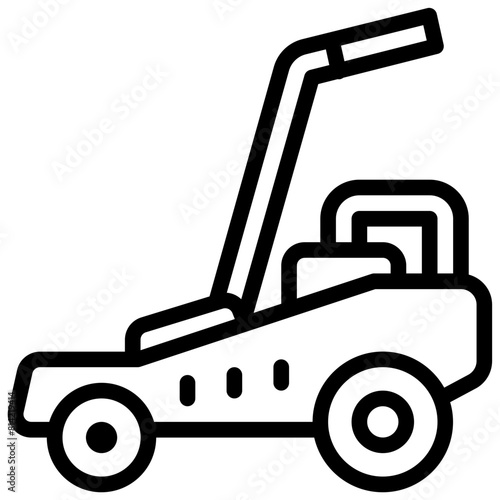 Lawn Mover Icon. Push Lawn mower icon