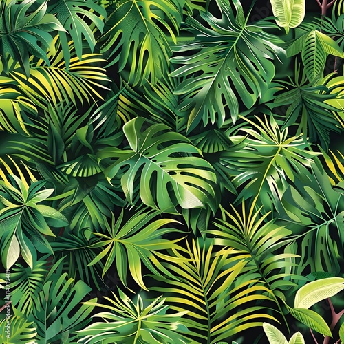 monstera leaves forest pattern background  Jungle Patterns background  monstera leaves 