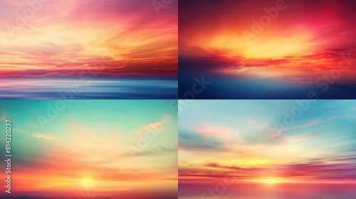 Sunset background. Abstract soft blurred texture of nature colors