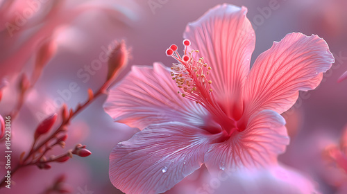 Close-up lily flower  art of ikebana