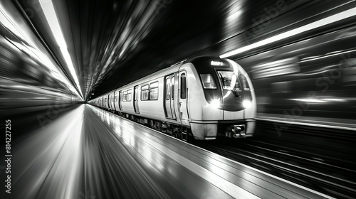 Steel Serenity: Subway's Monochrome Momentum