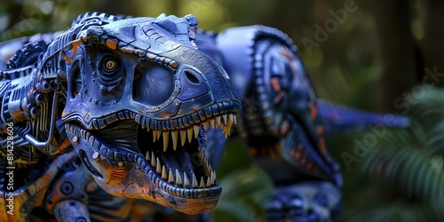 Robotic Dinosaur Toy with Sharp Teeth Gears and Aggressive Expression Enhanced by Software. Concept Robotics  Dinosaur Toy  Sharp Teeth  Gears  Aggressive Expression  Software Enhanced