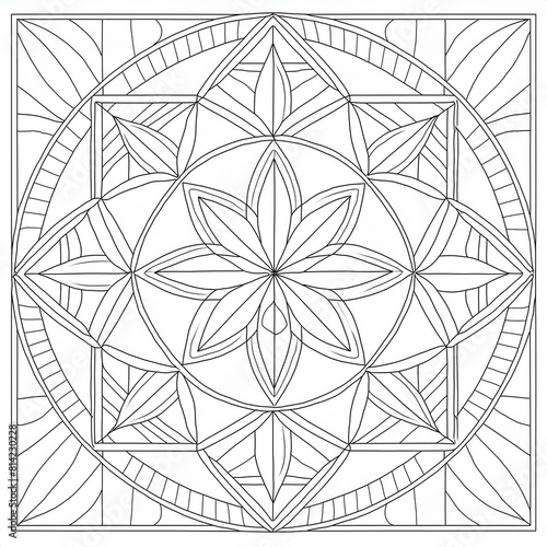 Wallpaper Mural abstract geometric pattern Torontodigital.ca