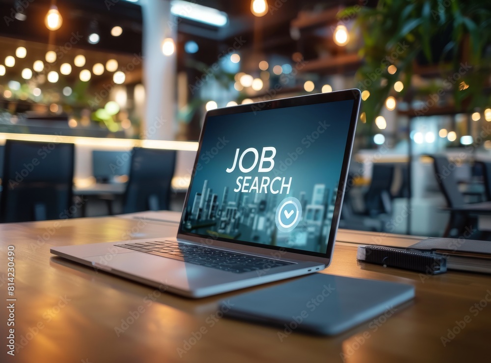 Laptop with screen showing the word Laptop with screen showing the word