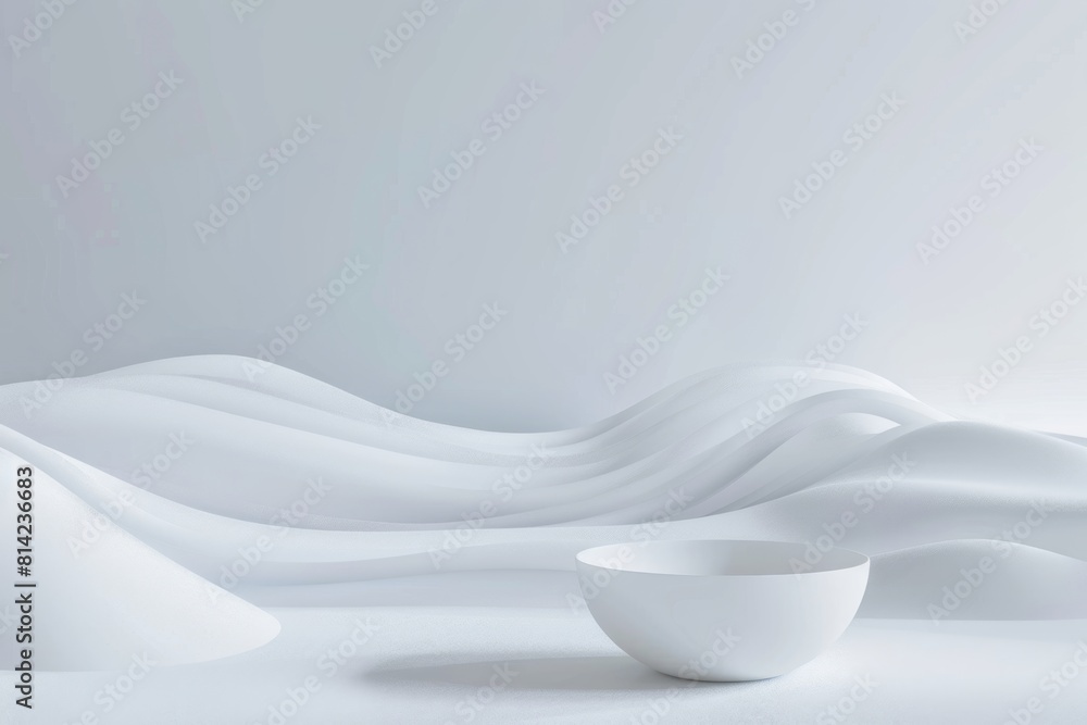 White Fantasy Minimal Mockup Background for Product Generative AI White Fantasy Minimal Mockup Background for Product Generative AI