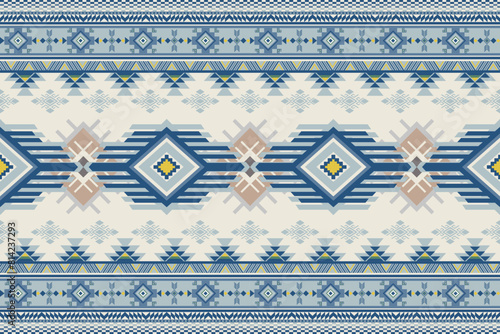 Navajo tribal vector seamless pattern.Native American ornament.Abstract ethnic geometric pattern background design wallpaper, Indian border background,carpet,wallpaper,clothing,wrapping,batic,fabric,