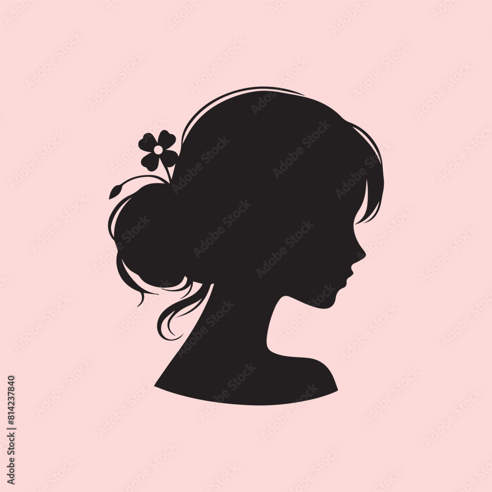 Delicate and glamorous woman logo Delicate and glamorous woman logo