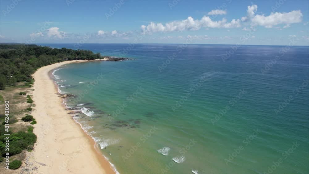 Aerial view of beach in Dungun Malaysia Aerial view of beach in Dungun Malaysia