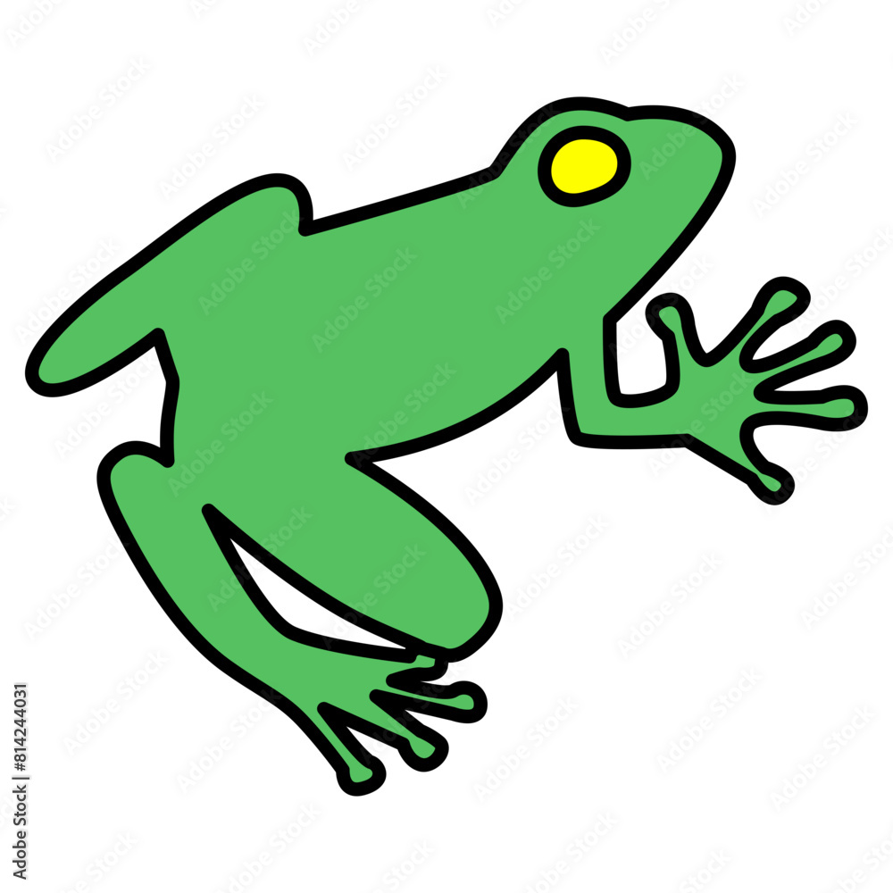 Naklejka premium Frog