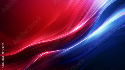 Vibrant Abstract Waves Design in Luscious Red and Blue, Ideal for Modern Digital Backgrounds and Dynamic Graphic Concepts 8K Wallpaper High-resolution