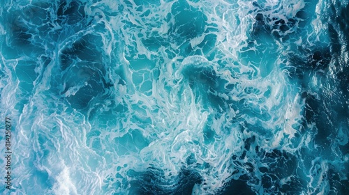 Blue coloured sea surface  colourful background image of ocean