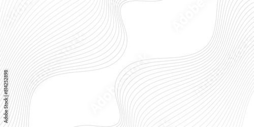 Vector abstract white digital blend wave lines technology background. Modern minimal gradient white flowing wave lines and glowing moving lines. Futuristic technology and sound wave lines background.