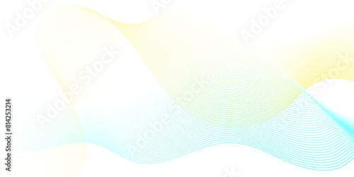 Vector abstract blue digital blend wave lines technology background. Modern minimal gradient white flowing wave lines and glowing moving lines. Futuristic technology and sound wave lines background.