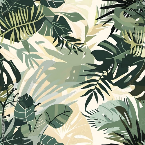 Wallpaper Mural Jungle Patterns background Torontodigital.ca