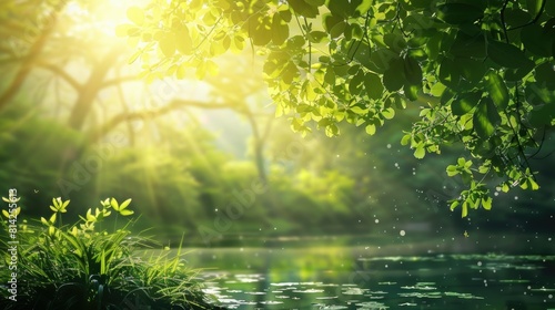 green nature background