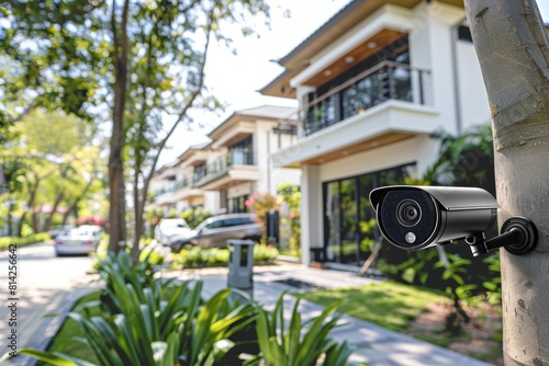 Implement an alarm system with elderly support technology, integrating motion detection, biometric authentication, and smartphone control for enhanced building security and property alerts.