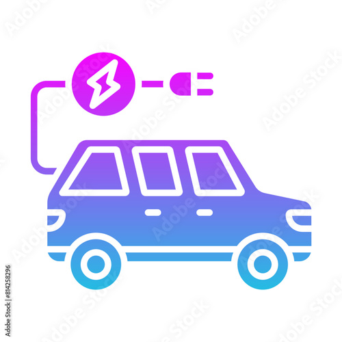 Wallpaper Mural Electric Car Icon Torontodigital.ca