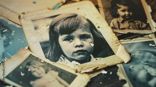 International Missing Children's Day poster illustration and background, to commemorate this sad day when beloved children disappeared