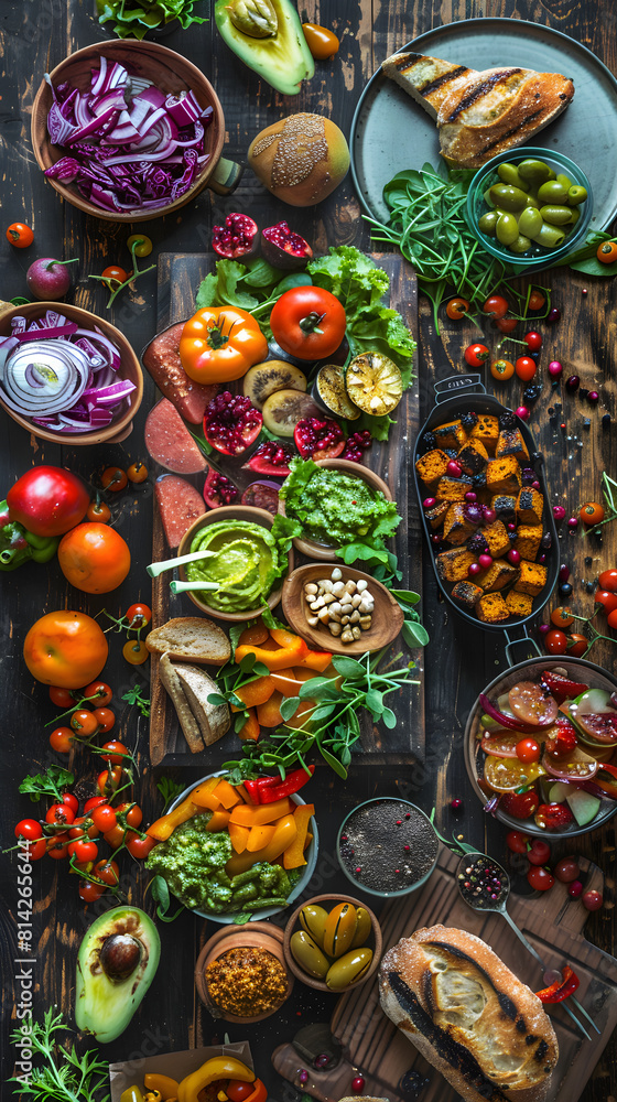 A Hearty and Healthy Feast: Feast Your Eyes on a Spectacular Veg Food Spread