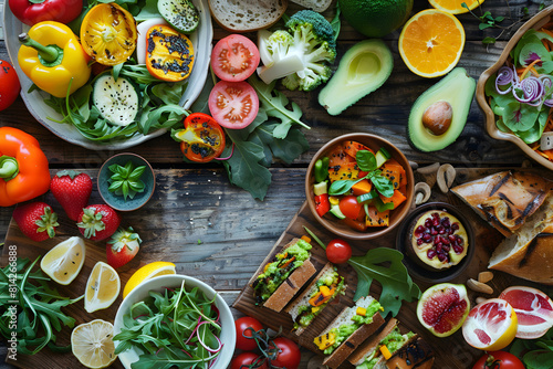 A Hearty and Healthy Feast: Feast Your Eyes on a Spectacular Veg Food Spread © Katherine
