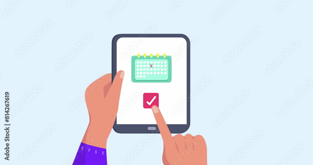 Image of hands using tablet with travel icons Image of hands using tablet with travel icons