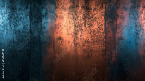 Rustic Gradient Background, Blue and Orange Tones, Grungy Texture, Versatile Use