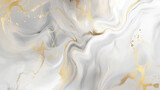 Abstract golden swirls on a white background