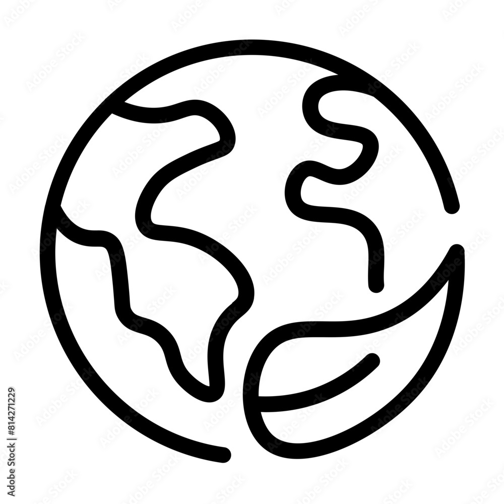 Green Day Icon With Line Style Green Day Icon With Line Style