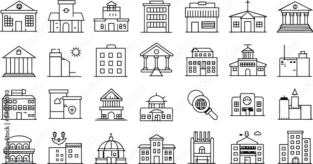 Charging icon set. Linear icon collection, Editable stroke, Vector illustration. Charging icon set. Linear icon collection, Editable stroke, Vector illustration.
