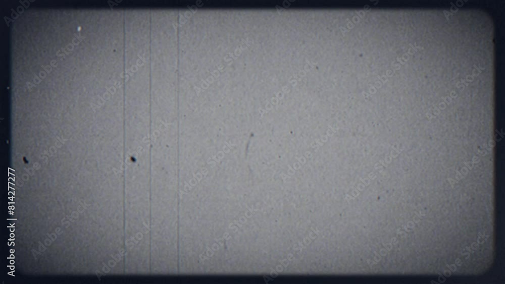 Old style film frame with texture and scratch effects animation