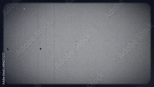 Old style film frame with texture and scratch effects animation