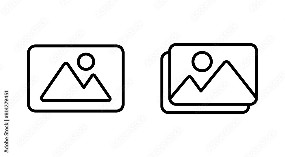Picture icon set. photo gallery icon symbol Picture icon set. photo gallery icon symbol